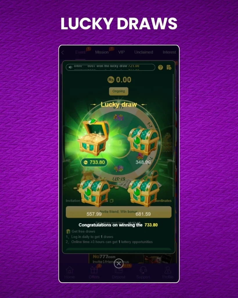 CZ777 Download APK Lucky Draws