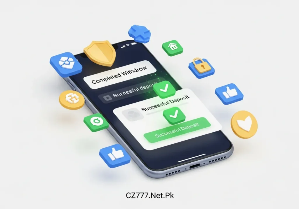 Deposit and Withdraw Winnings from CZ777 Game APK